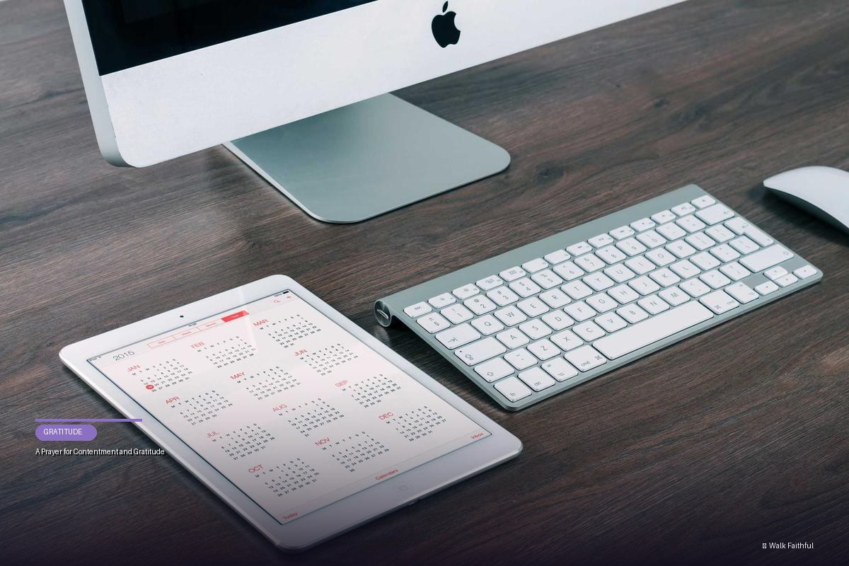 A Prayer for Contentment and Gratitude