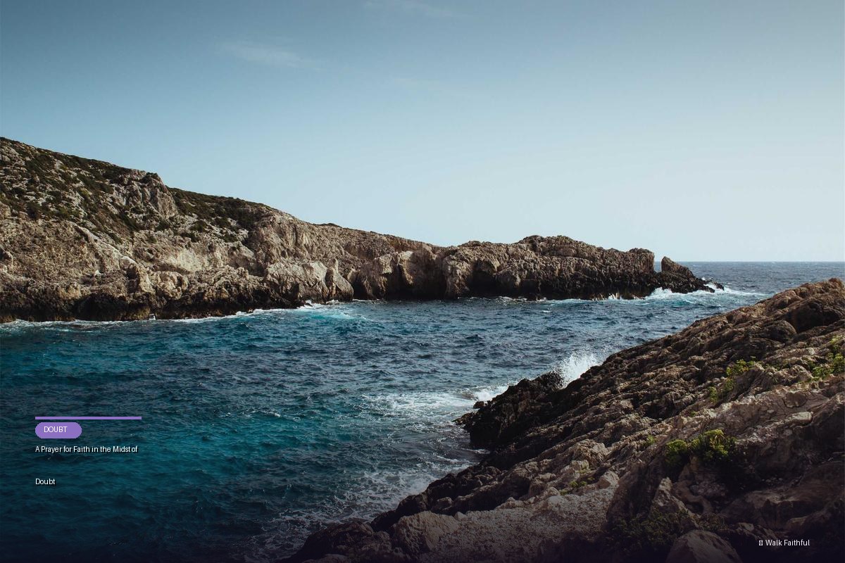 A Prayer for Faith in the Midst of Doubt