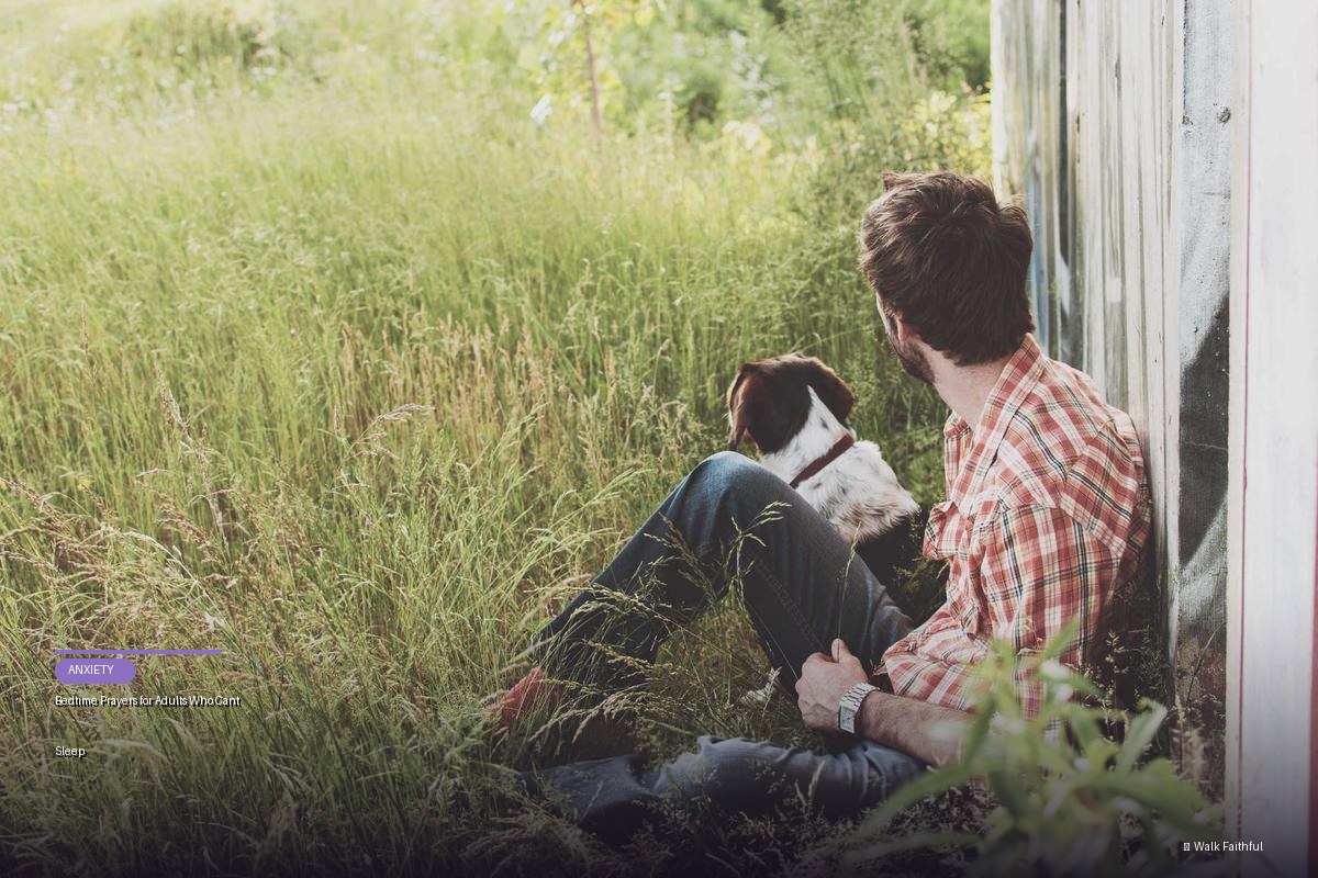 Bedtime Prayers for Adults Who Cant Sleep