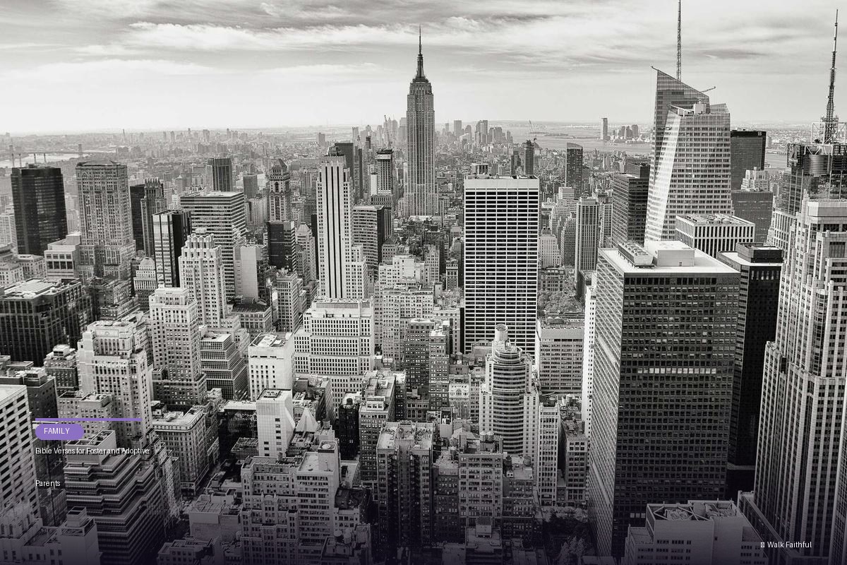 Bible Verses for Foster and Adoptive Parents