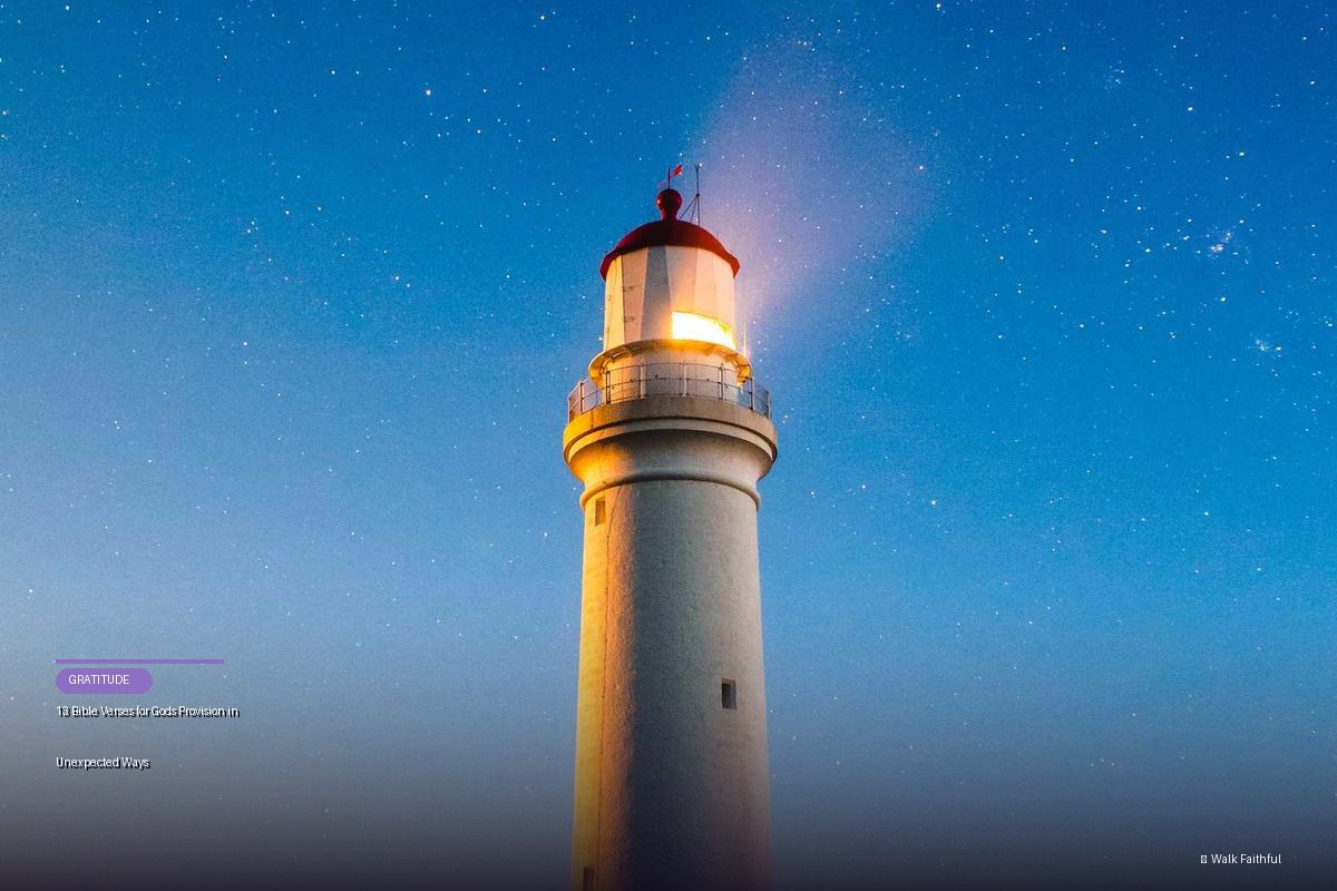 13 Bible Verses for God’s Provision in Unexpected Ways