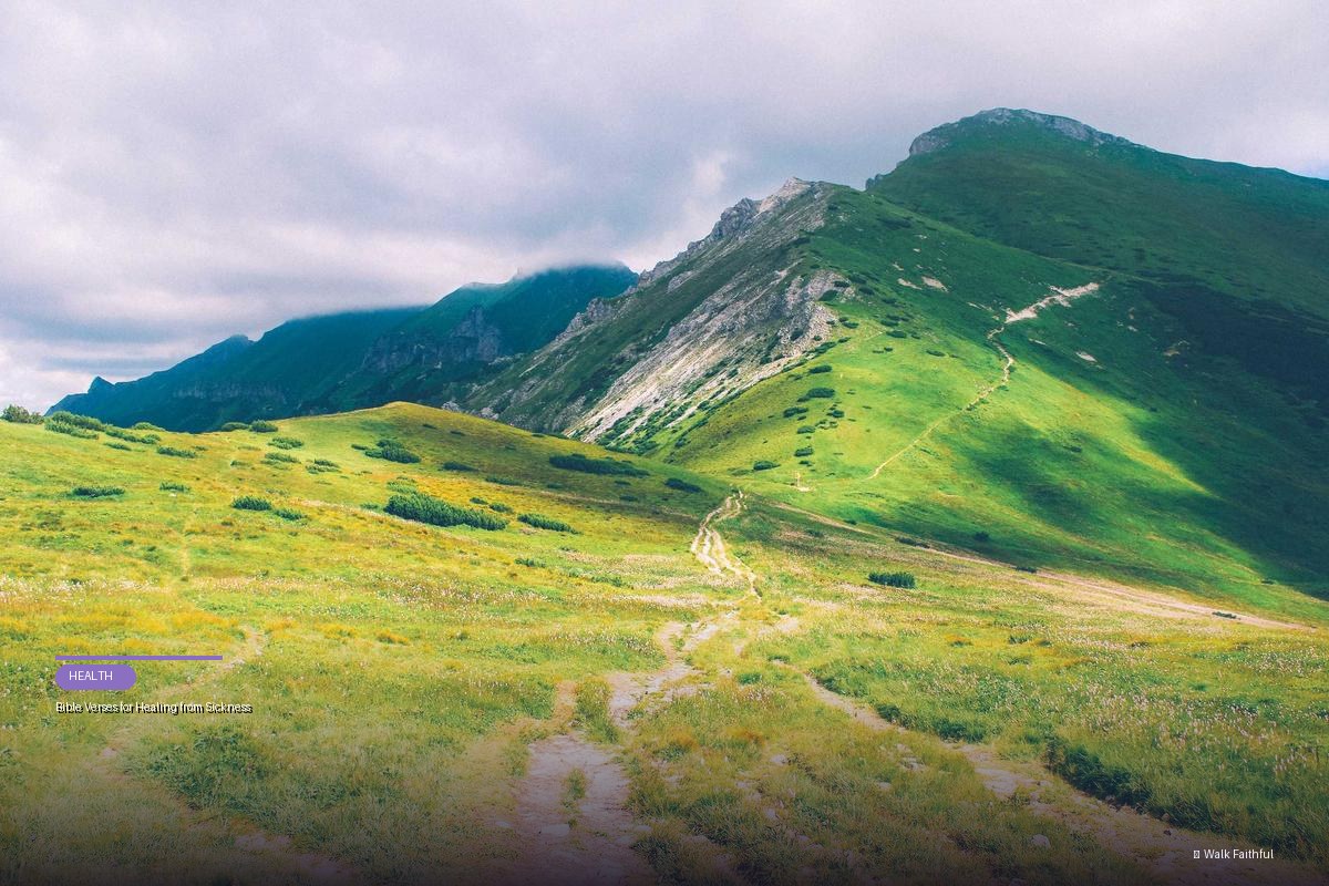 Bible Verses for Healing from Sickness