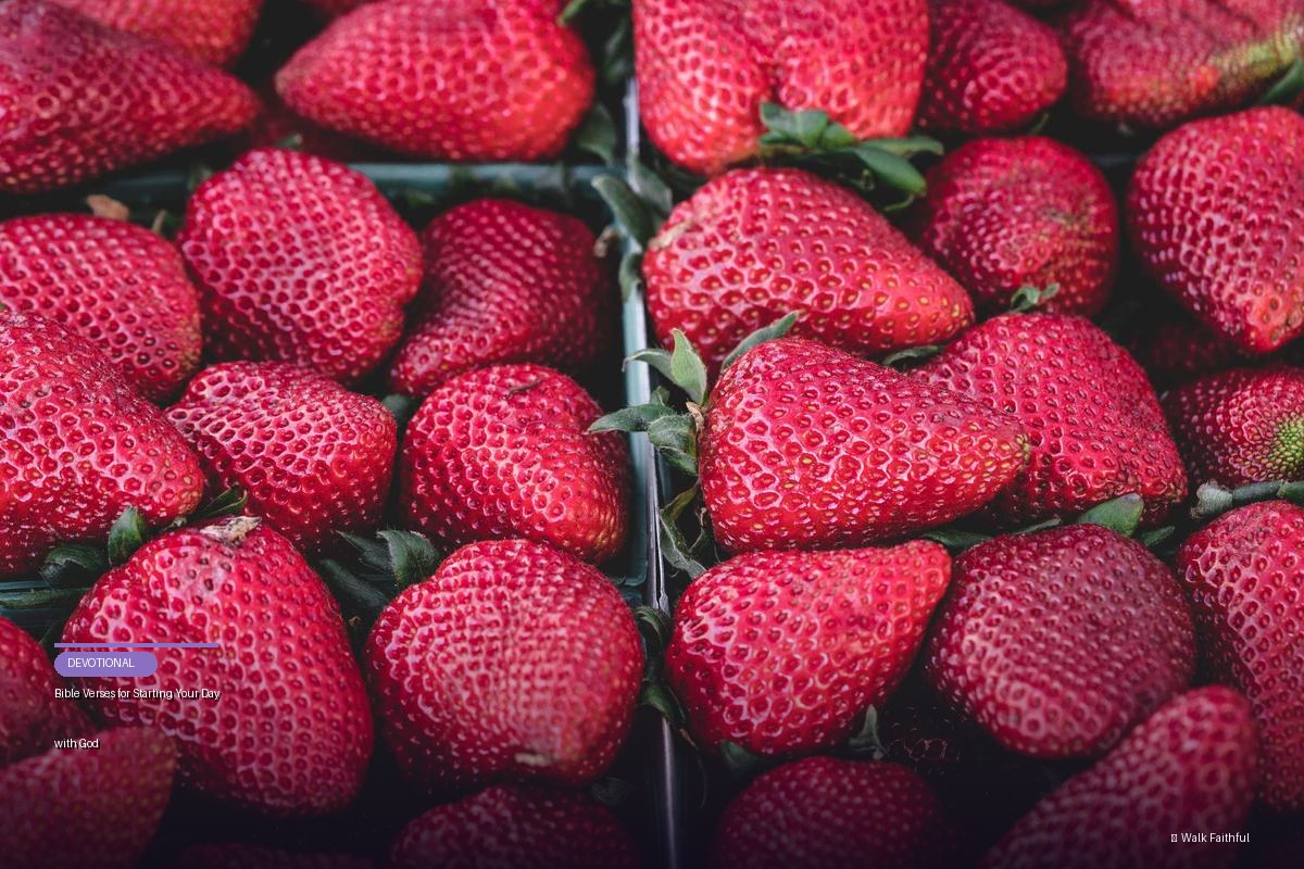 Bible Verses for Starting Your Day with God