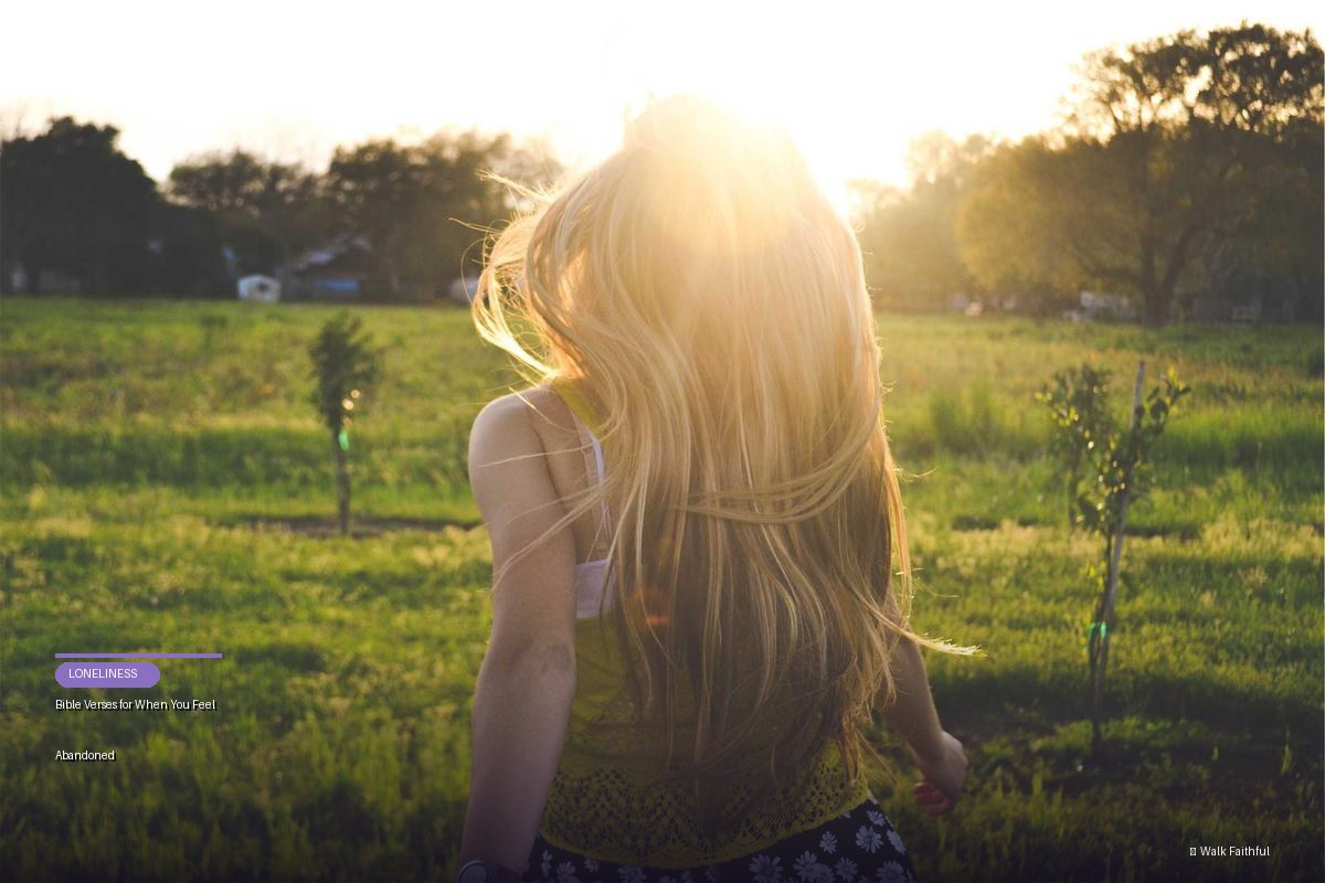 Bible Verses for When You Feel Abandoned