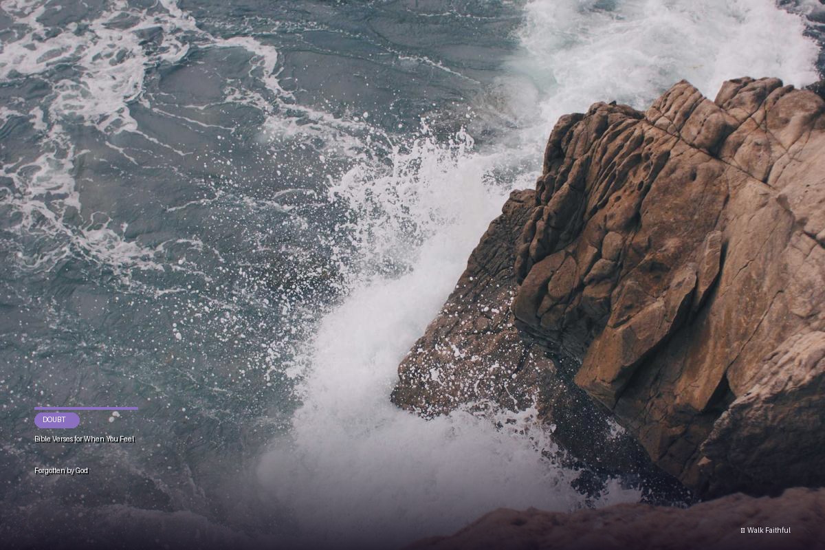 Bible Verses for When You Feel Forgotten by God