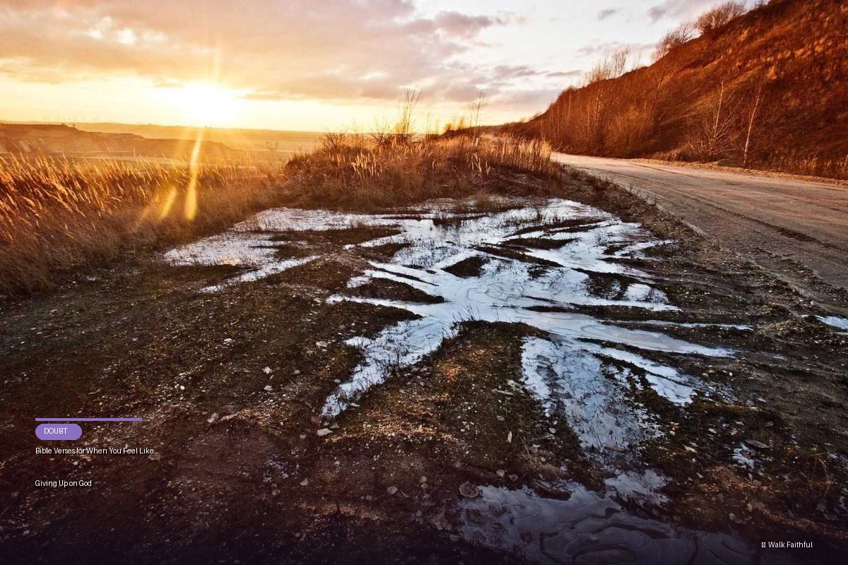 Bible Verses for When You Feel Like Giving Up on God