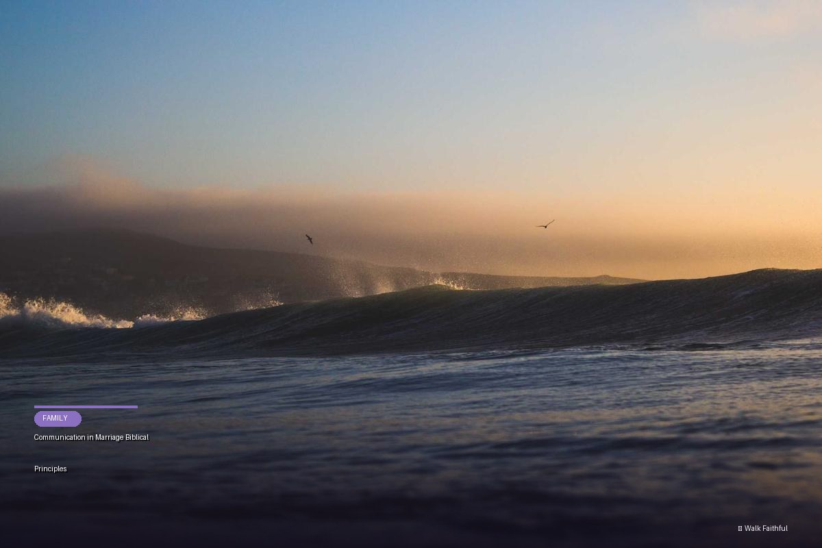 Communication in Marriage Biblical Principles