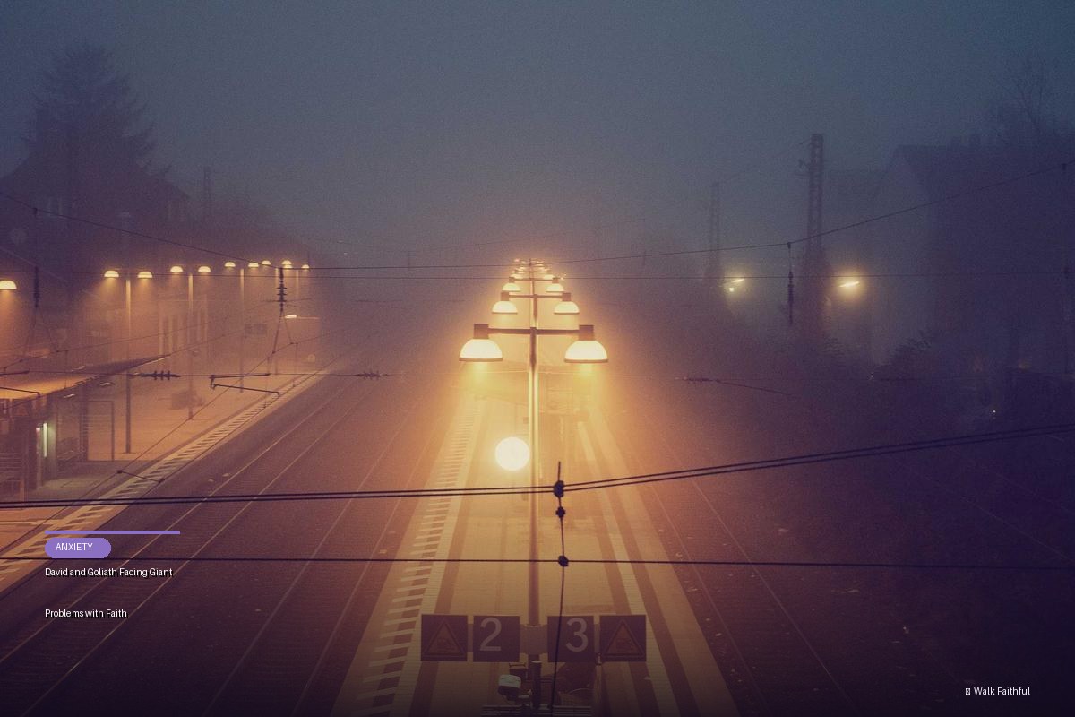 David and Goliath Facing Giant Problems with Faith