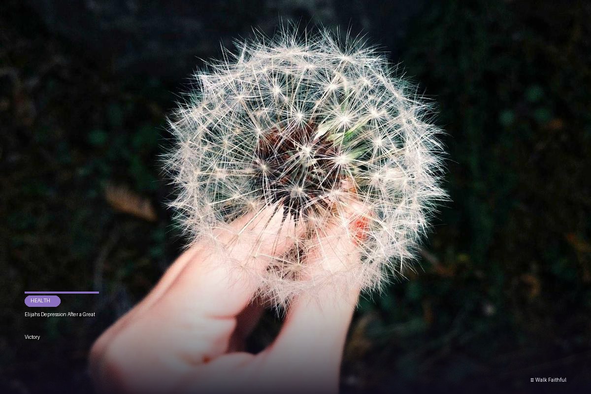 Elijahs Depression After a Great Victory