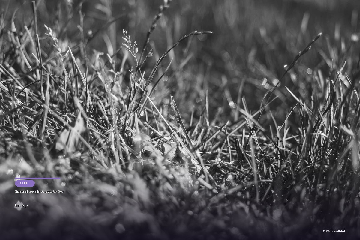 Gideons Fleece Is It Okay to Ask God for a Sign