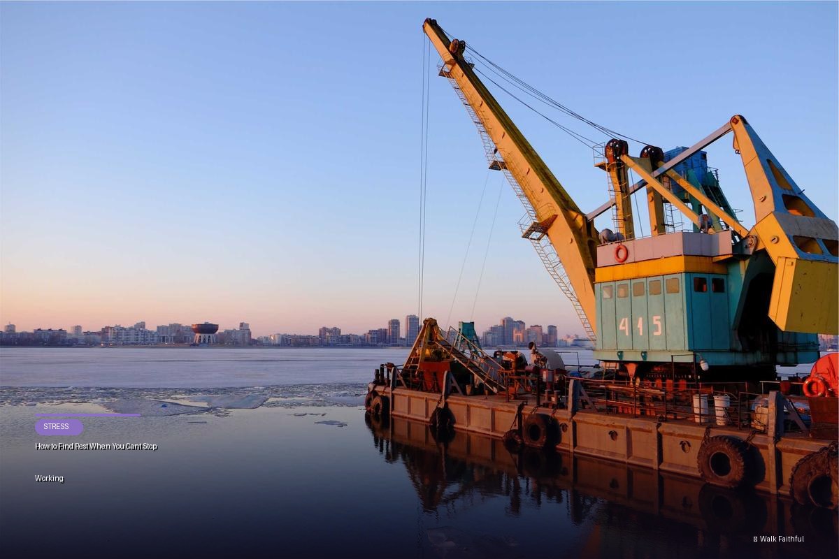 How to Find Rest When You Cant Stop Working