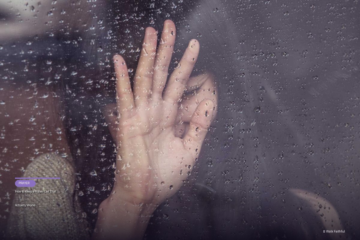 How to Keep a Prayer List That Actually Works