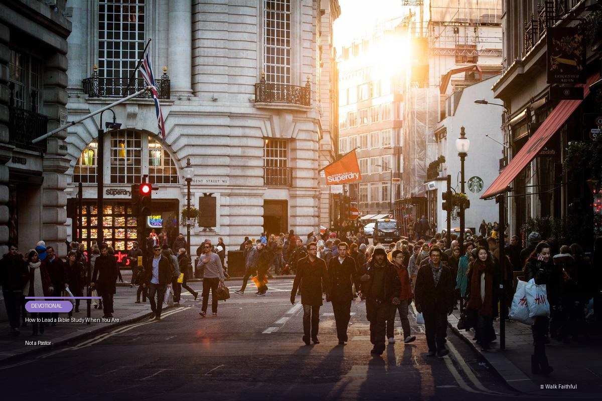 How to Lead a Bible Study When You Are Not a Pastor