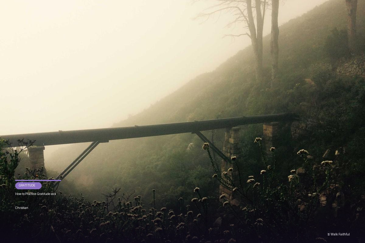 How to Practice Gratitude as a Christian