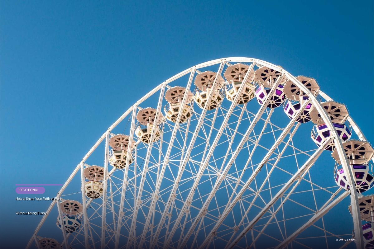 How to Share Your Faith at Work Without Being Pushy