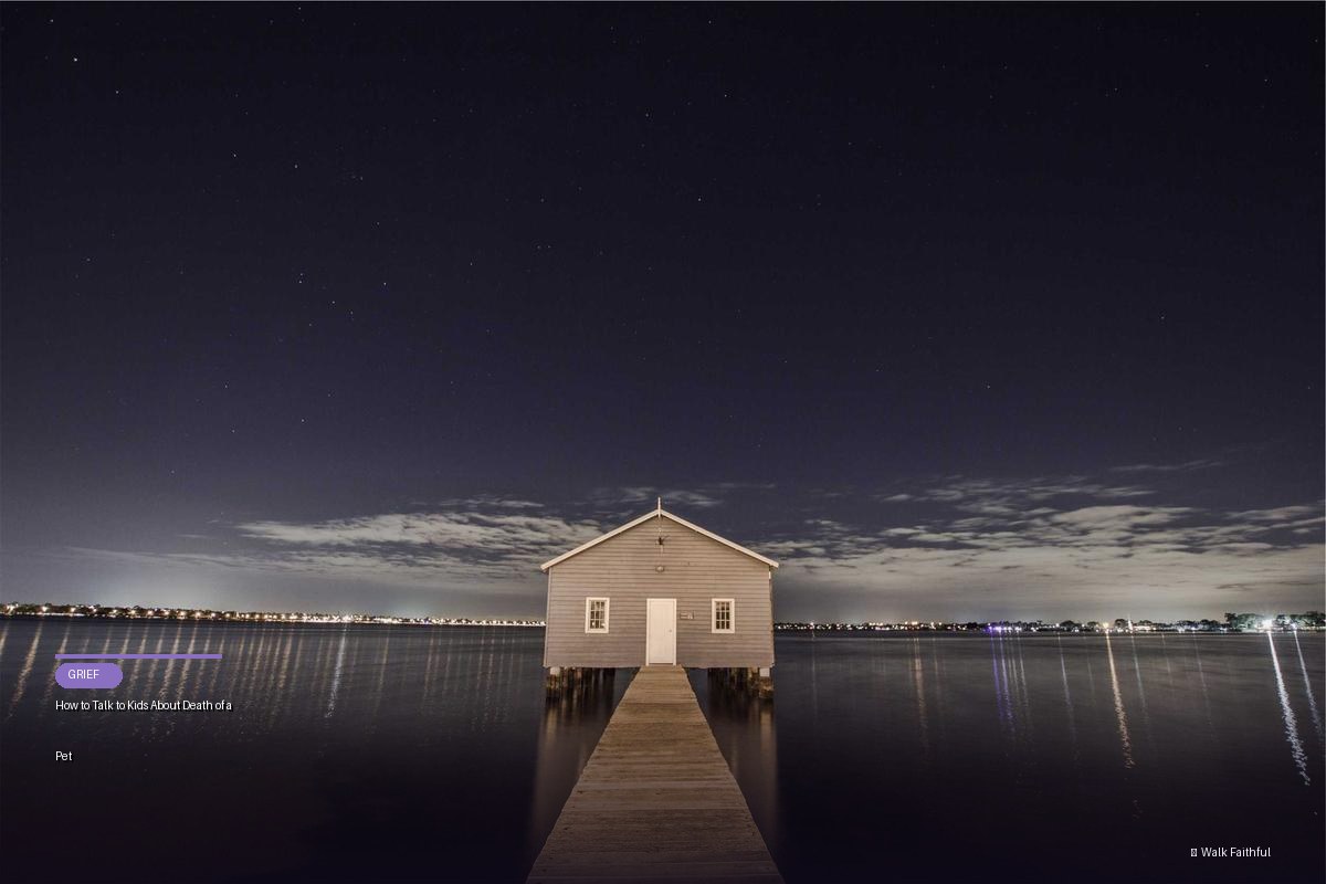 How to Talk to Kids About Death of a Pet