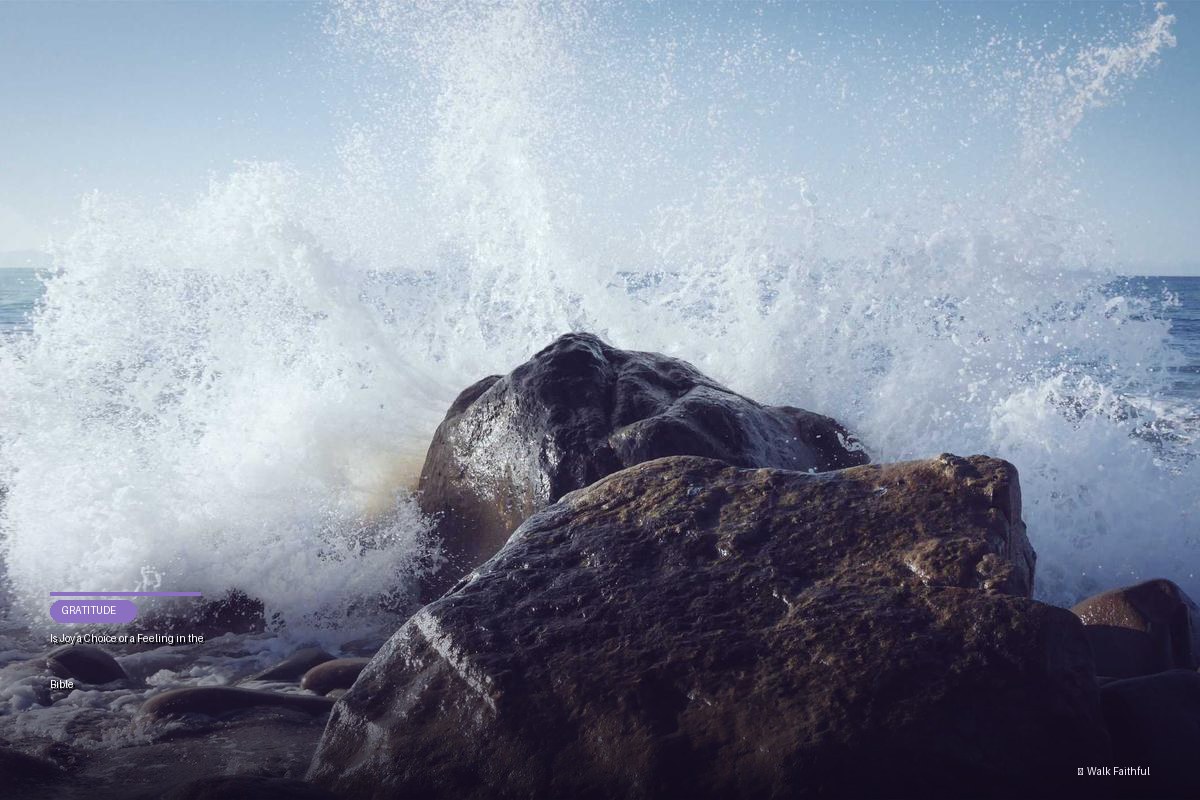 Is Joy a Choice or a Feeling in the Bible