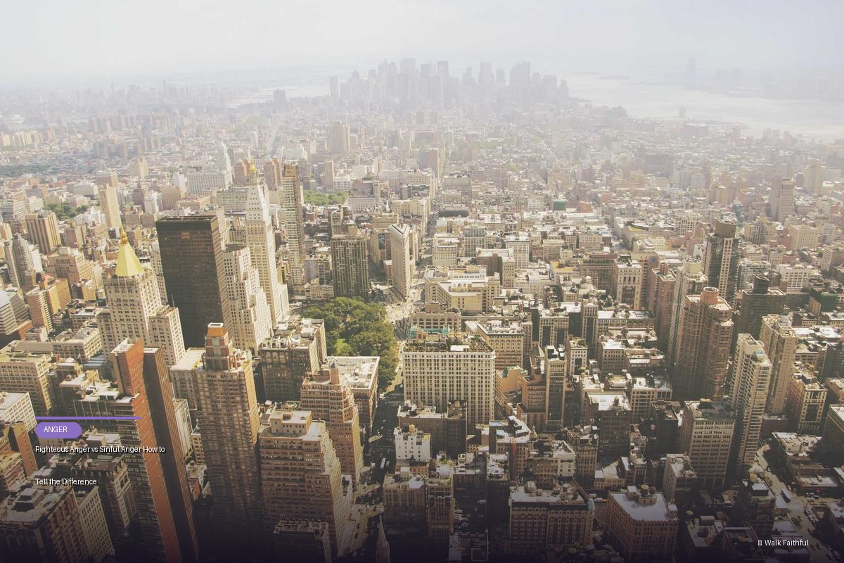 Righteous Anger vs Sinful Anger How to Tell the Difference