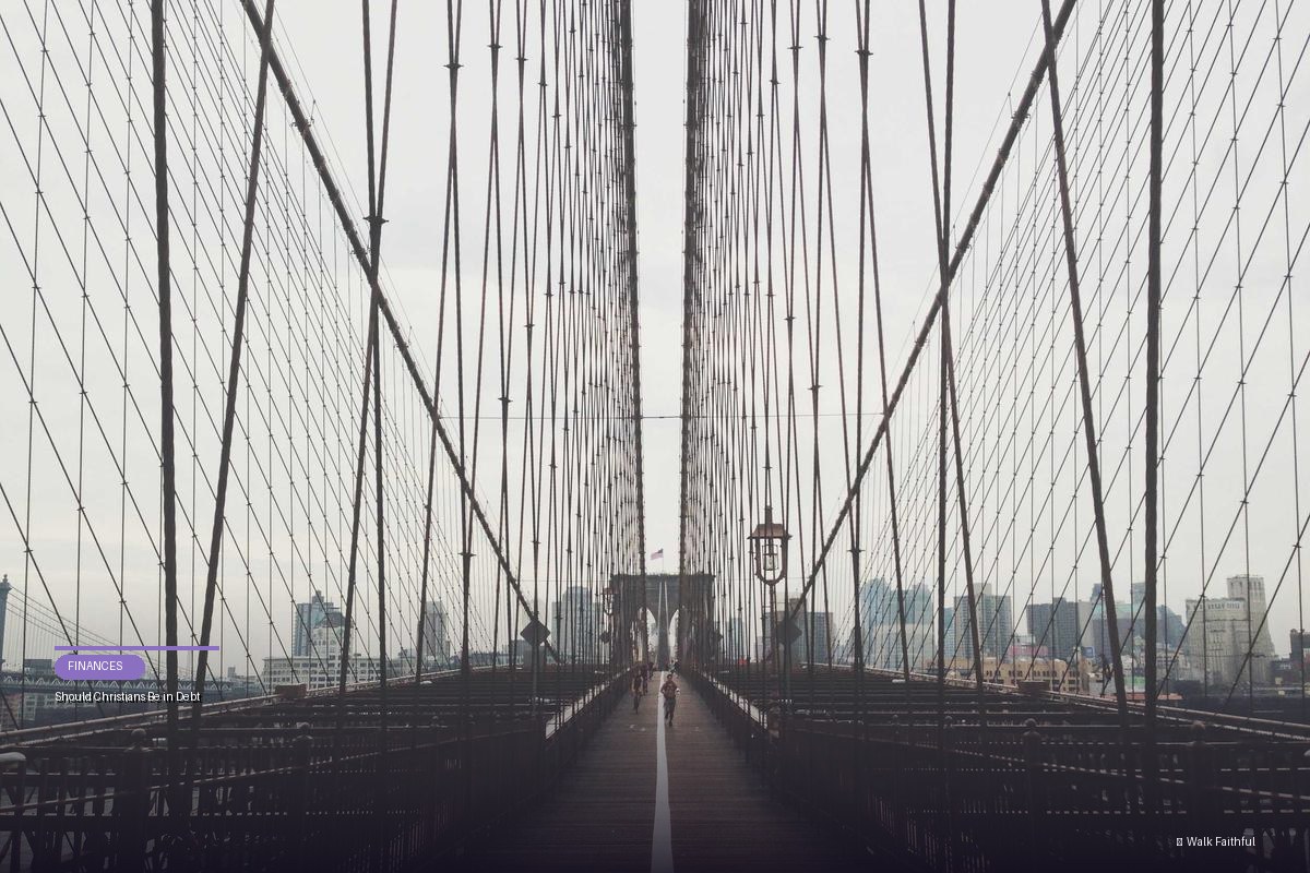 Should Christians Be in Debt