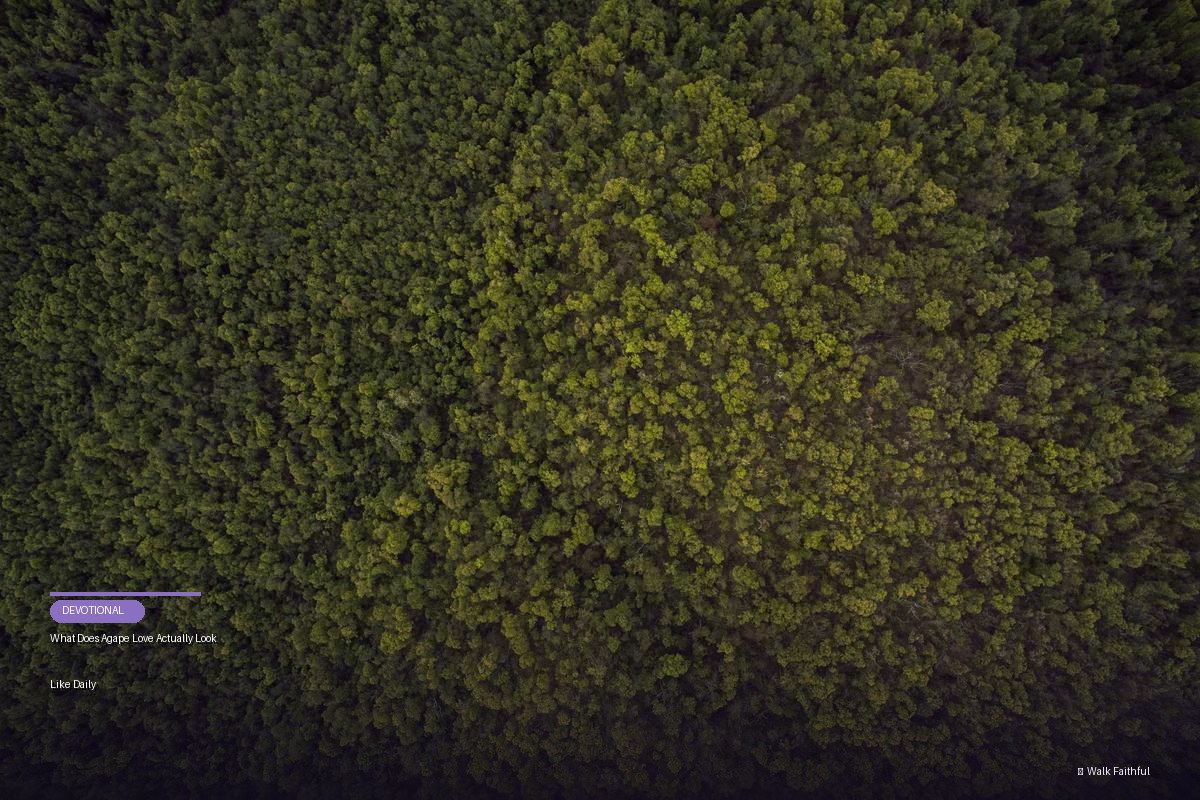 What Does Agape Love Actually Look Like Daily