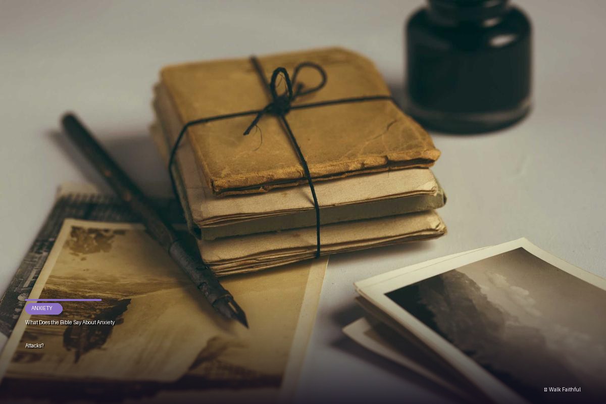 What Does the Bible Say About Anxiety Attacks?