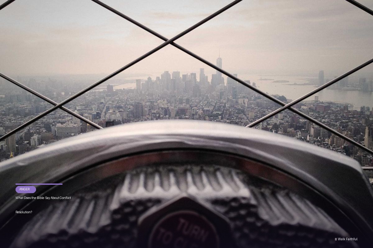 What Does the Bible Say About Conflict Resolution?