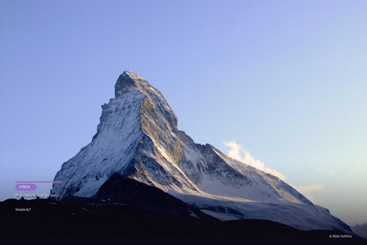 What Does the Bible Say About Simplicity?