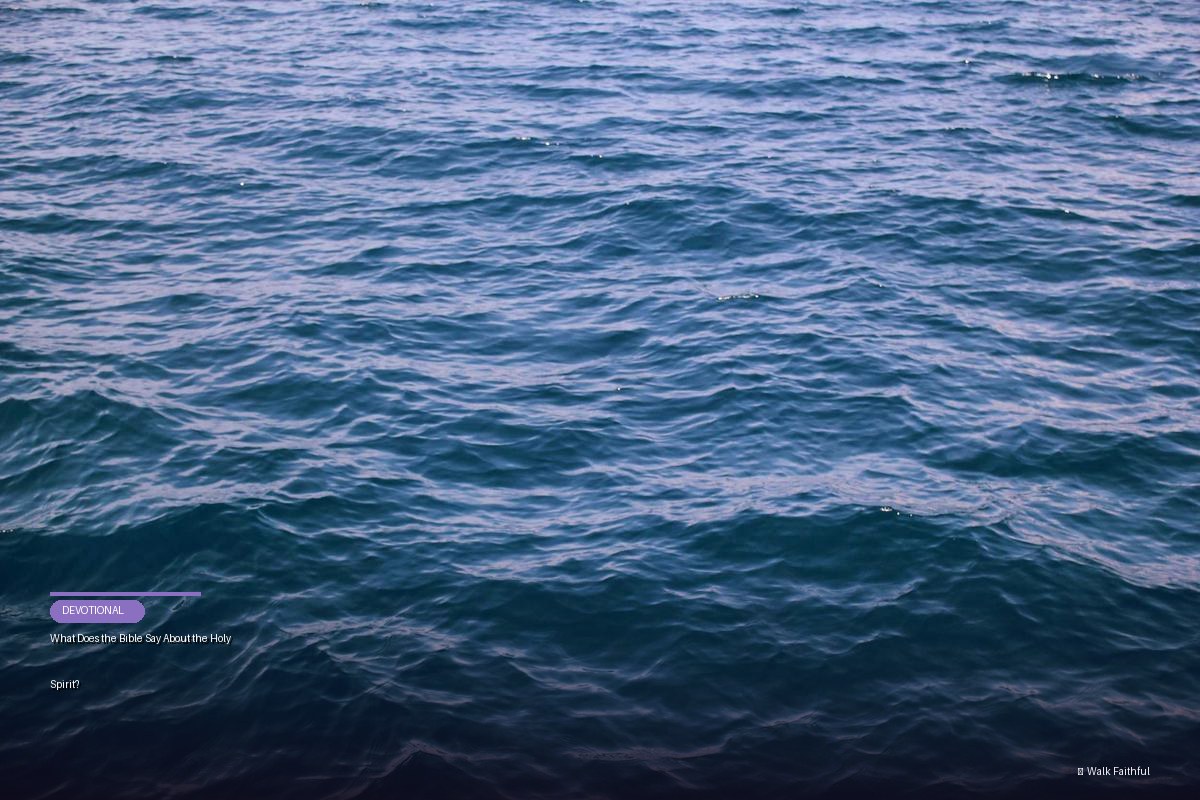 What Does the Bible Say About the Holy Spirit?