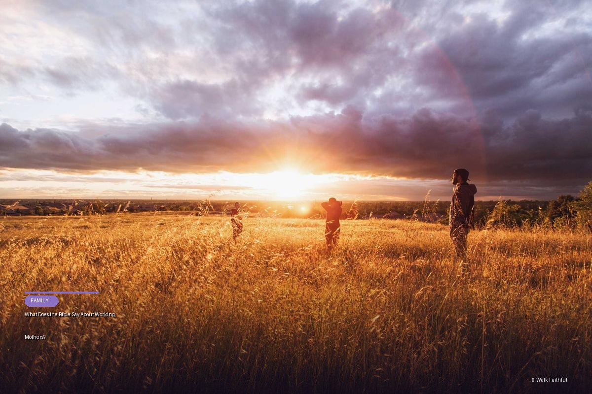 What Does the Bible Say About Working Mothers?