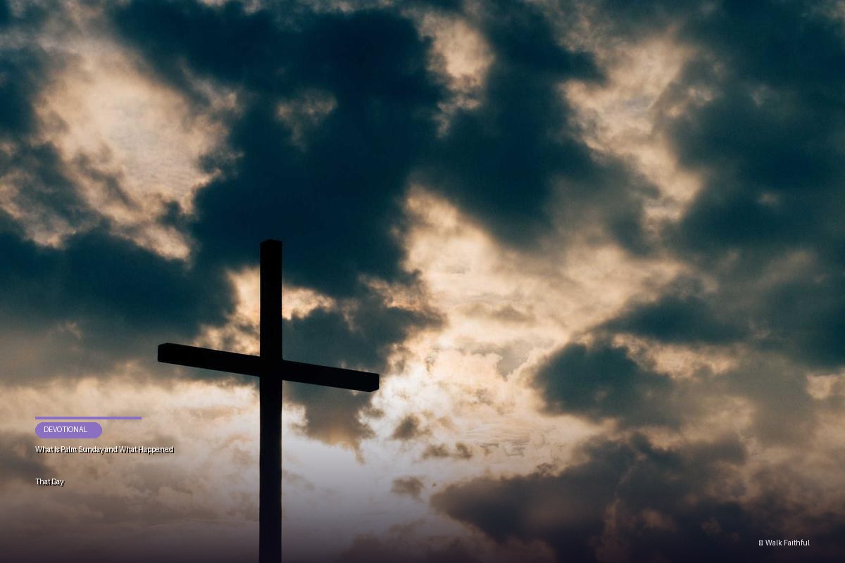 What Is Palm Sunday and What Happened That Day