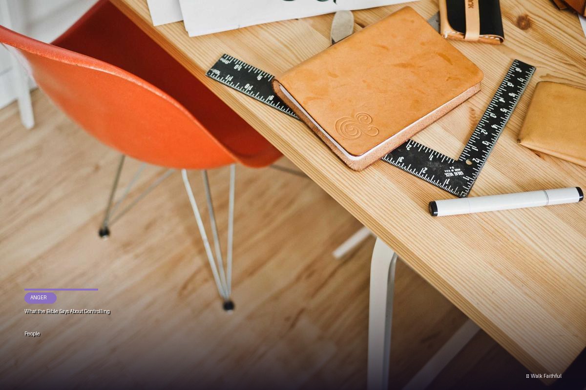 What the Bible Says About Controlling People