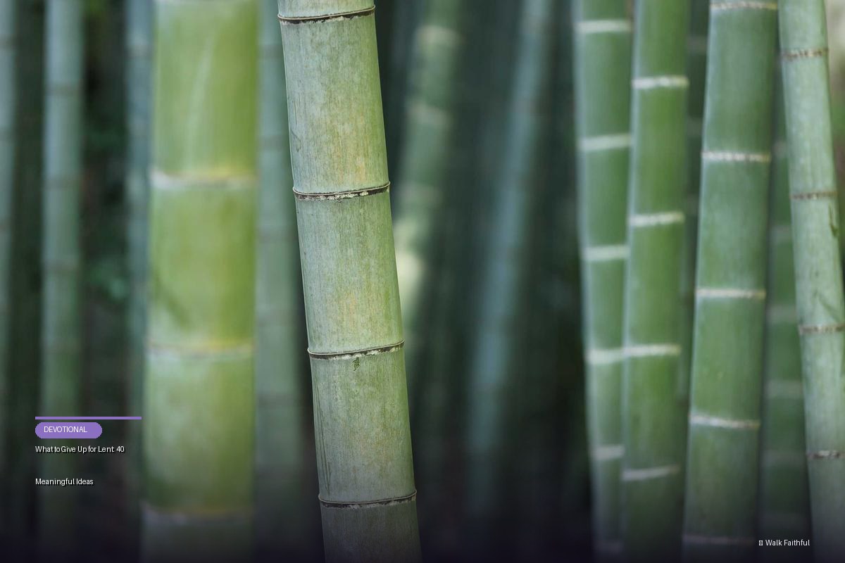 What to Give Up for Lent: 40 Meaningful Ideas