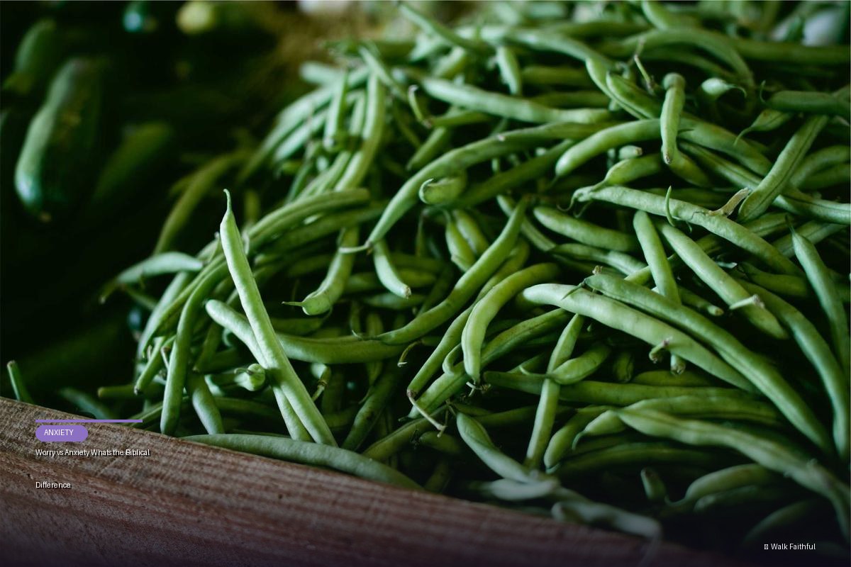 Worry vs Anxiety Whats the Biblical Difference